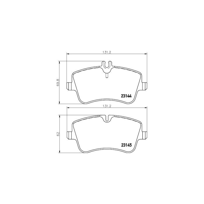 Pastiglie freno asse anteriore - HELLA BRAKE