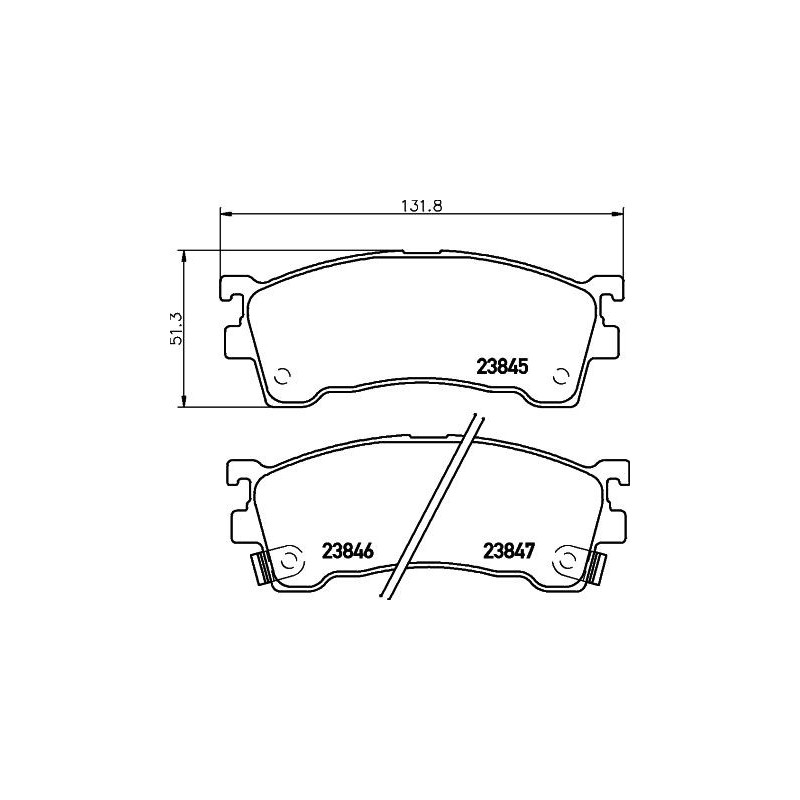 Pastiglie freno asse anteriore - HELLA BRAKE