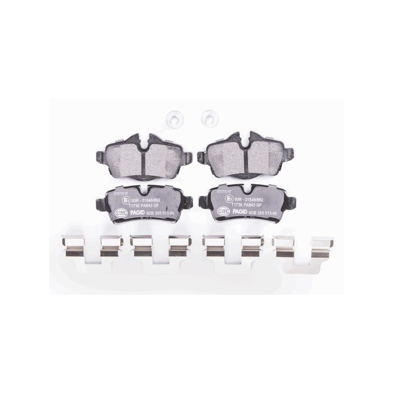 Pastiglie freno asse posteriore - HELLA BRAKE