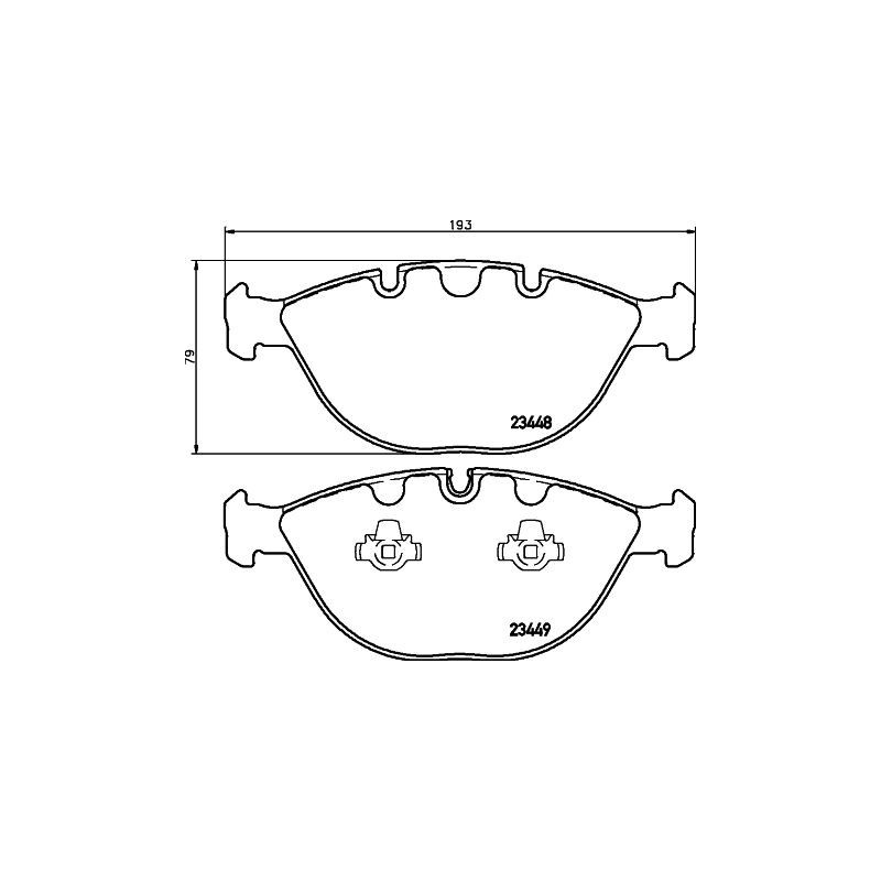 Pastiglie freno asse anteriore - HELLA BRAKE