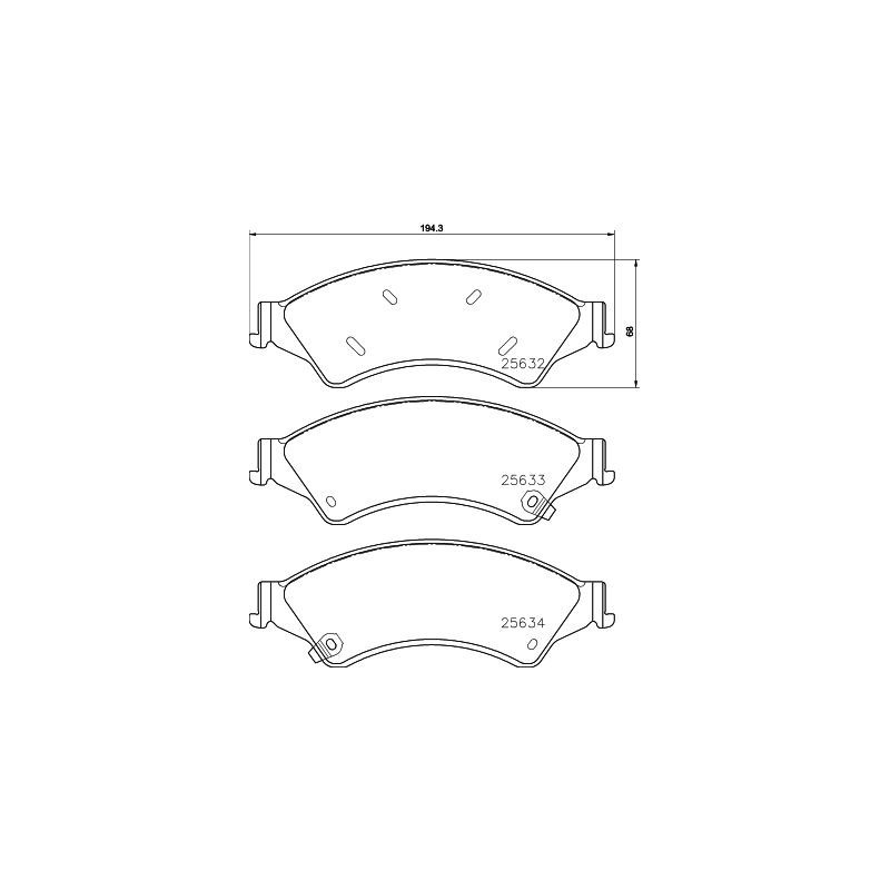 Pastiglie freno asse anteriore - HELLA BRAKE