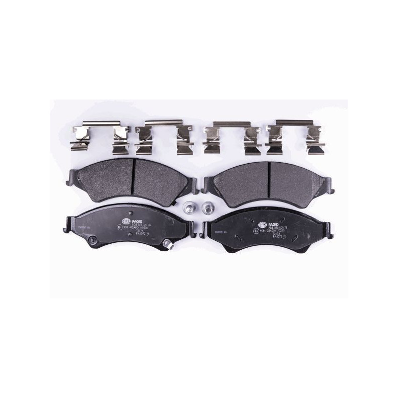 Pastiglie freno asse anteriore - HELLA BRAKE