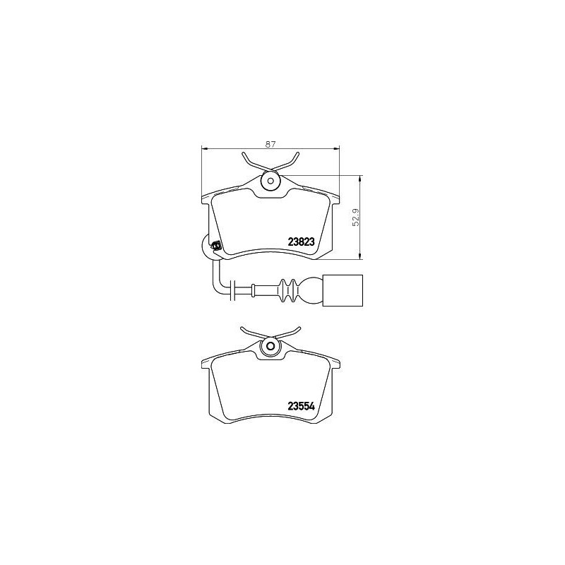 Pastiglie freno asse posteriore - HELLA BRAKE