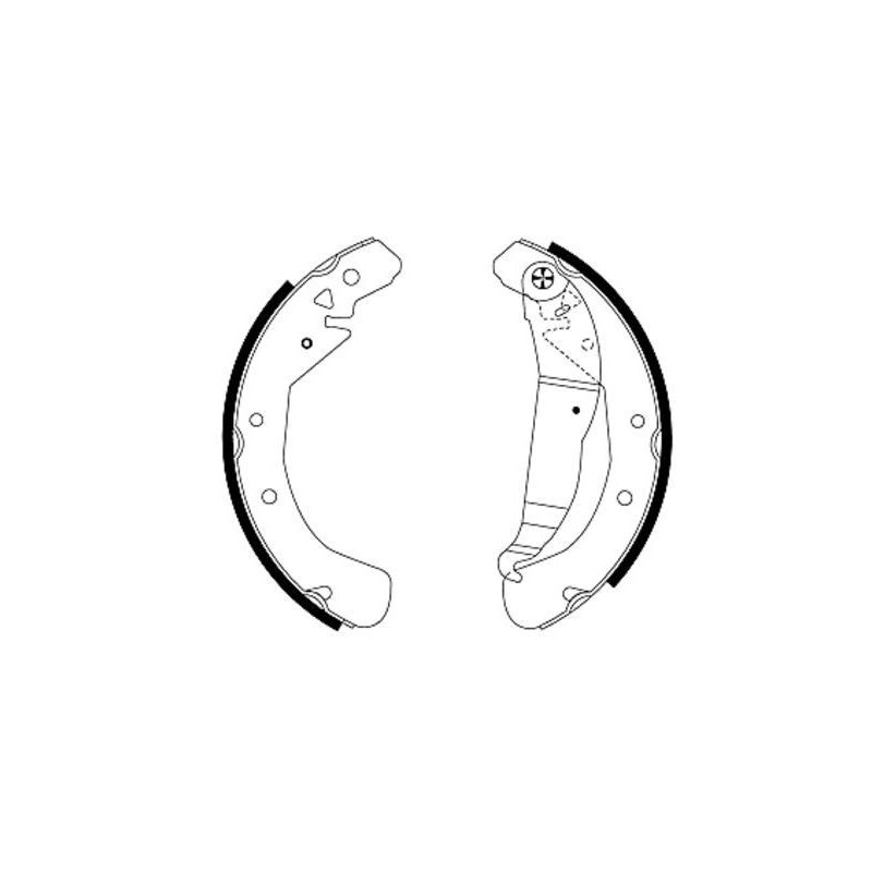 Ganasce freno - HELLA BRAKE