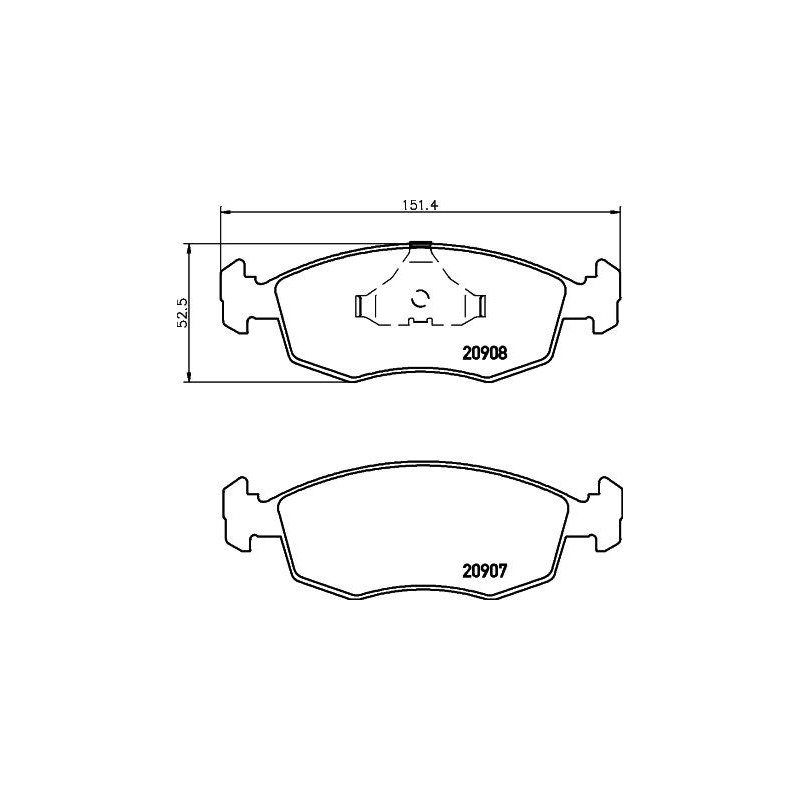 Pastiglie freno asse anteriore - HELLA BRAKE