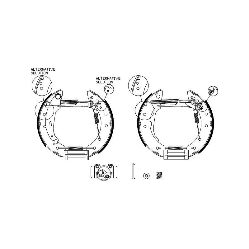 Ganasce freno - HELLA BRAKE