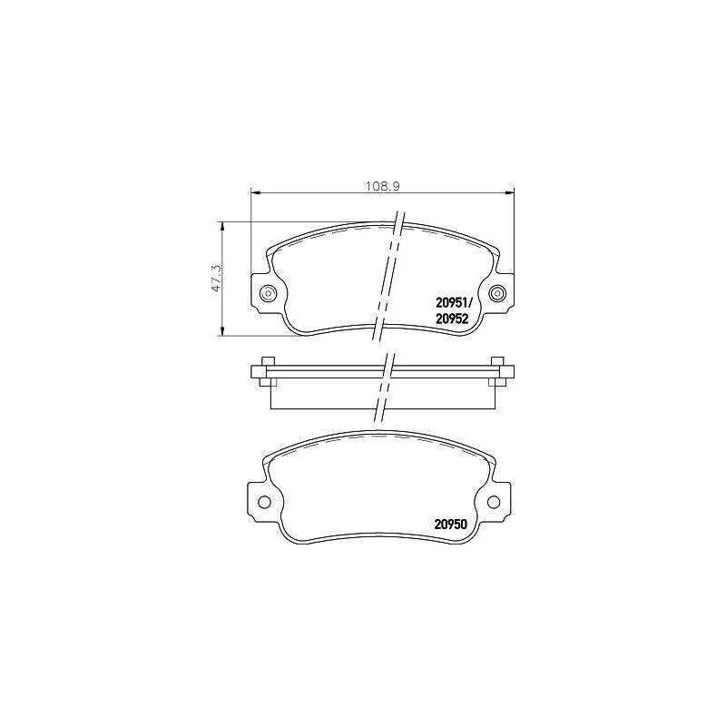 Pastiglie freno asse anteriore - HELLA BRAKE