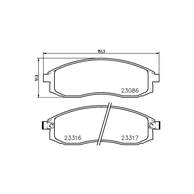 Pastiglie freno asse anteriore - HELLA BRAKE