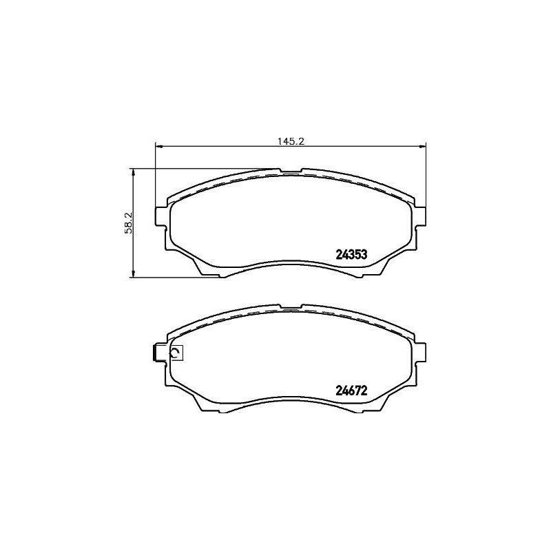 Pastiglie freno asse anteriore - HELLA BRAKE