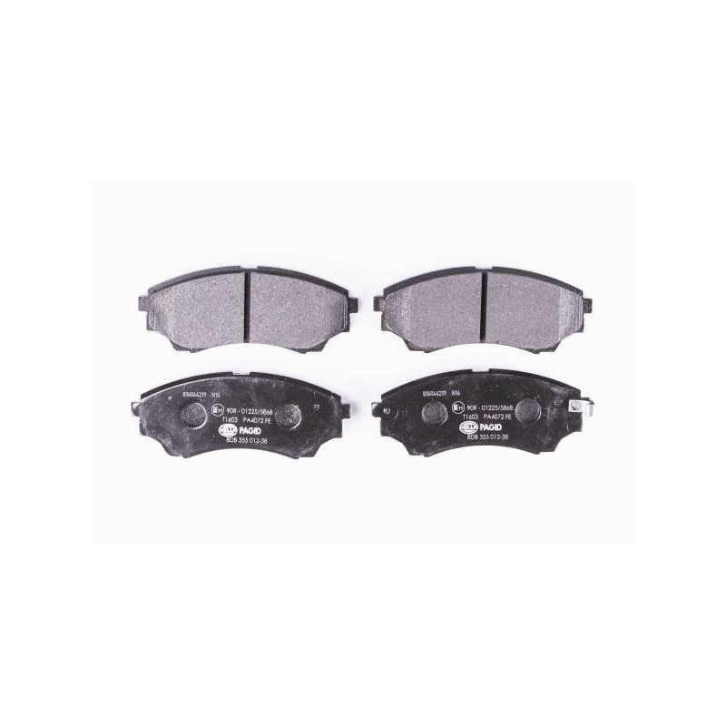 Pastiglie freno asse anteriore - HELLA BRAKE