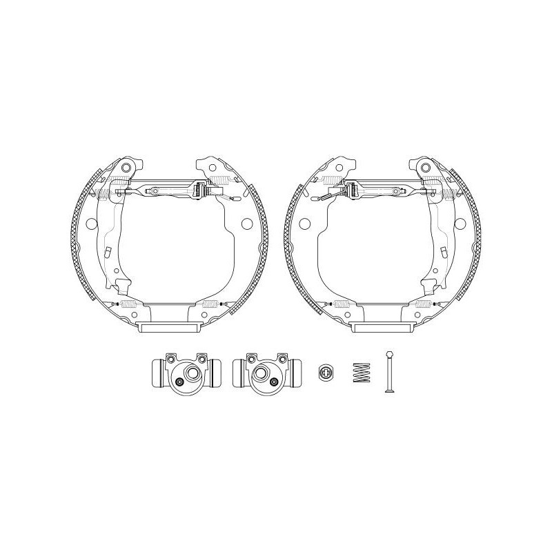 Ganasce freno - HELLA BRAKE