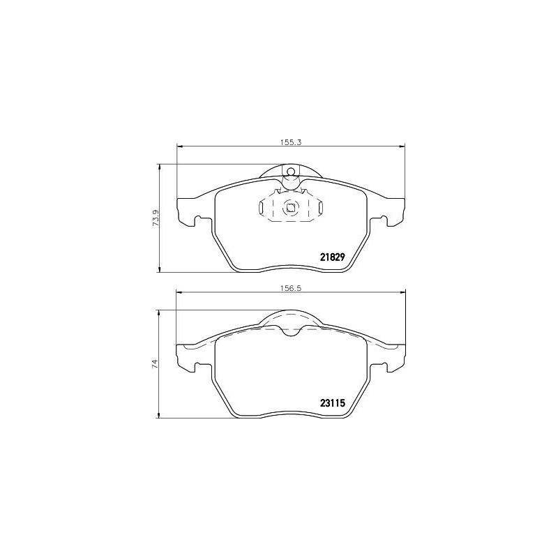 Pastiglie freno asse anteriore - HELLA BRAKE