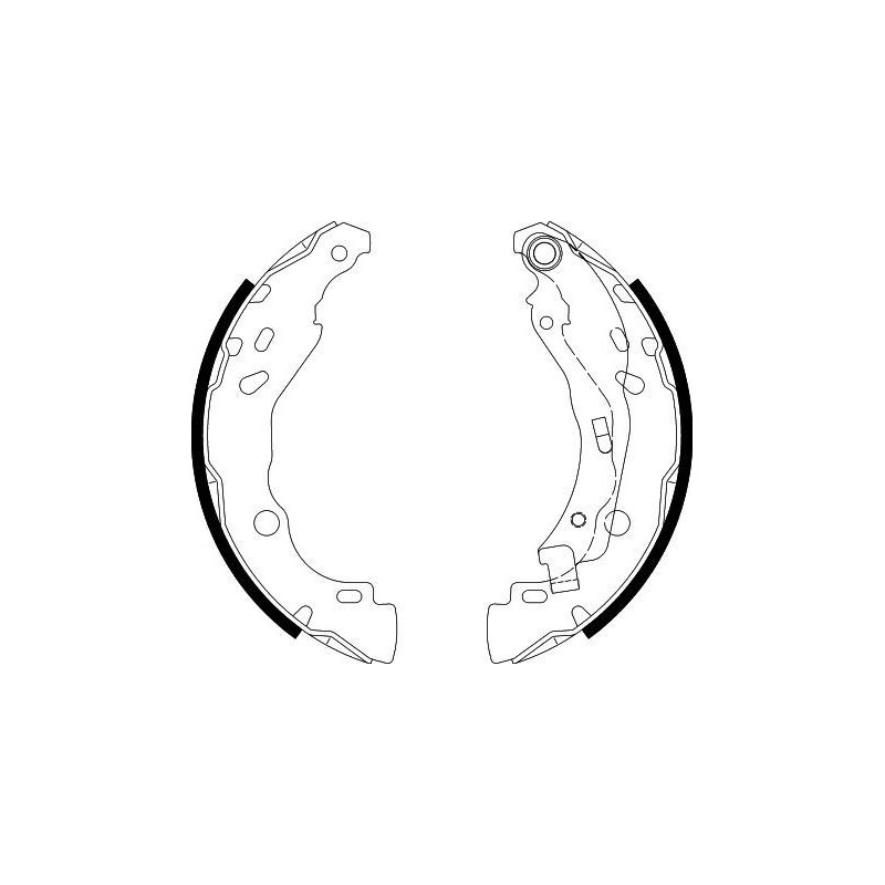 Ganasce freno - HELLA BRAKE