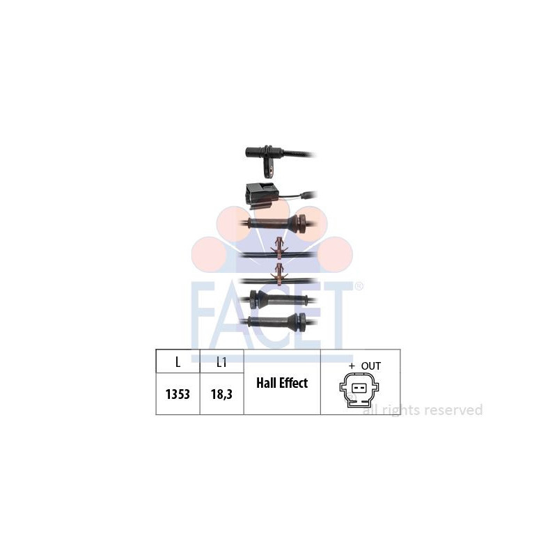 Sensore ABS - FACET