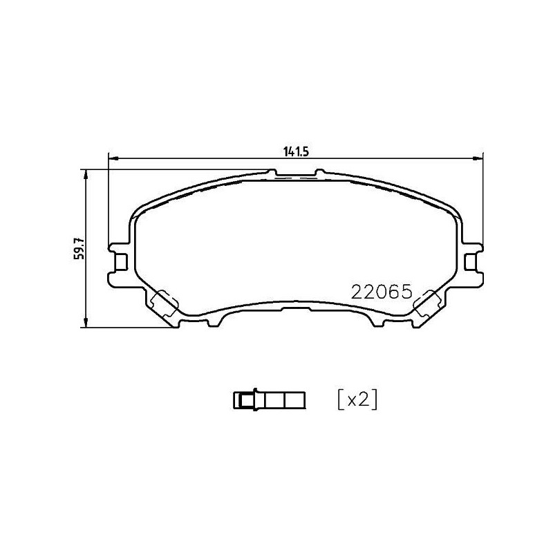 Pastiglie freno asse anteriore - HELLA BRAKE