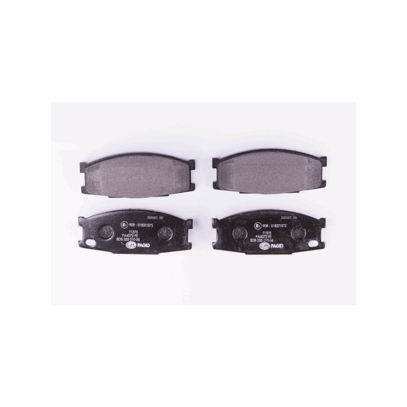 Pastiglie freno asse anteriore - HELLA BRAKE