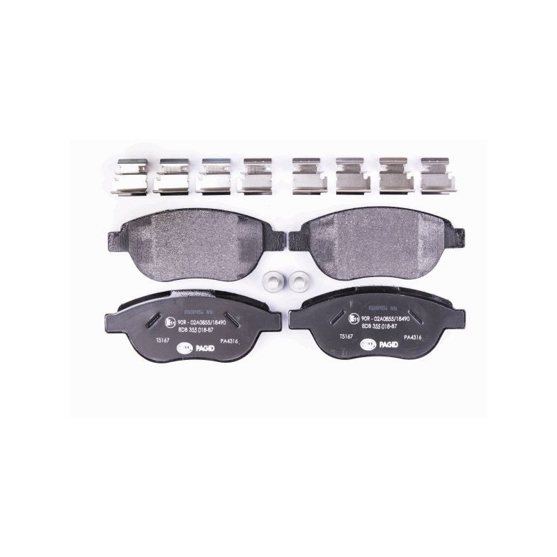 Pastiglie freno asse anteriore - HELLA BRAKE