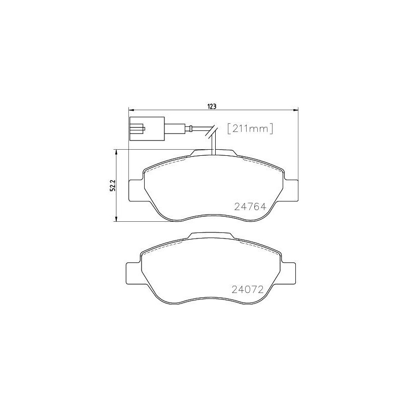 Pastiglie freno asse anteriore - HELLA BRAKE