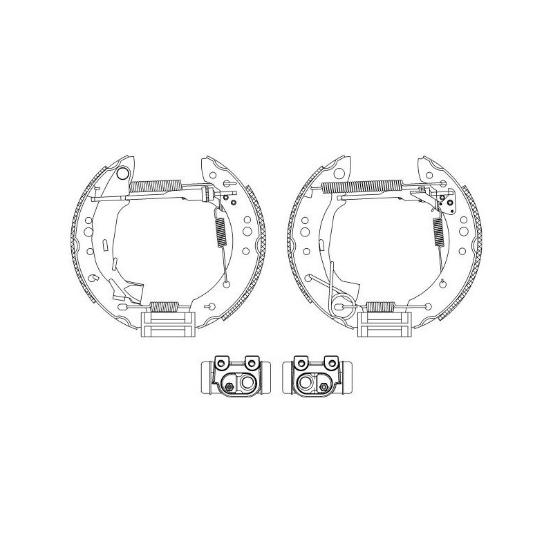 Ganasce freno - HELLA BRAKE