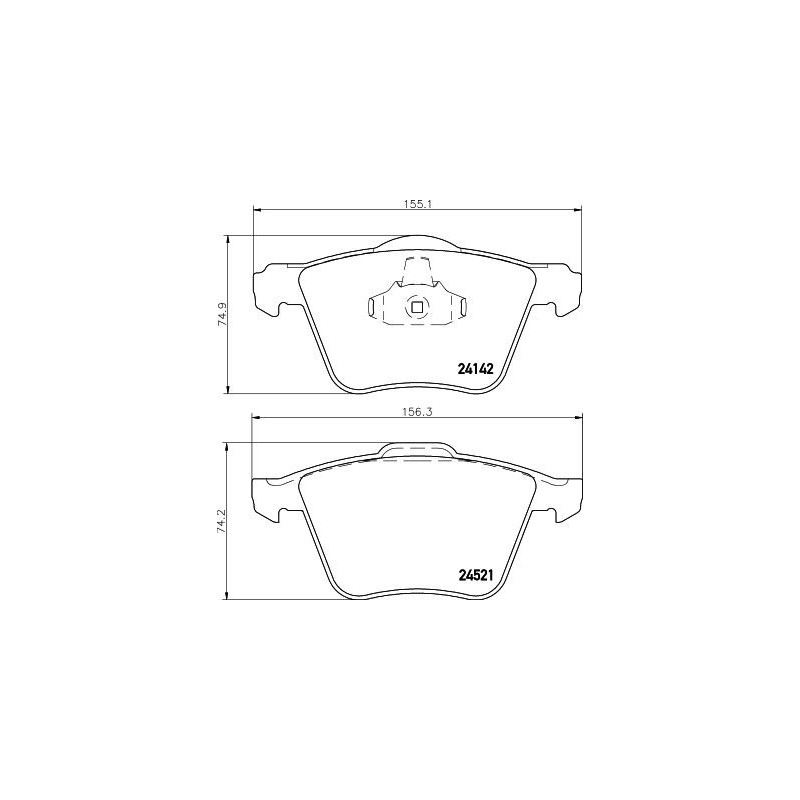 Pastiglie freno asse anteriore - HELLA BRAKE