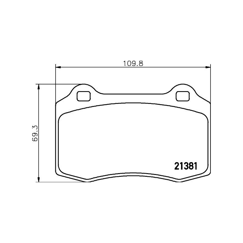 Pastiglie freno asse posteriore - HELLA BRAKE