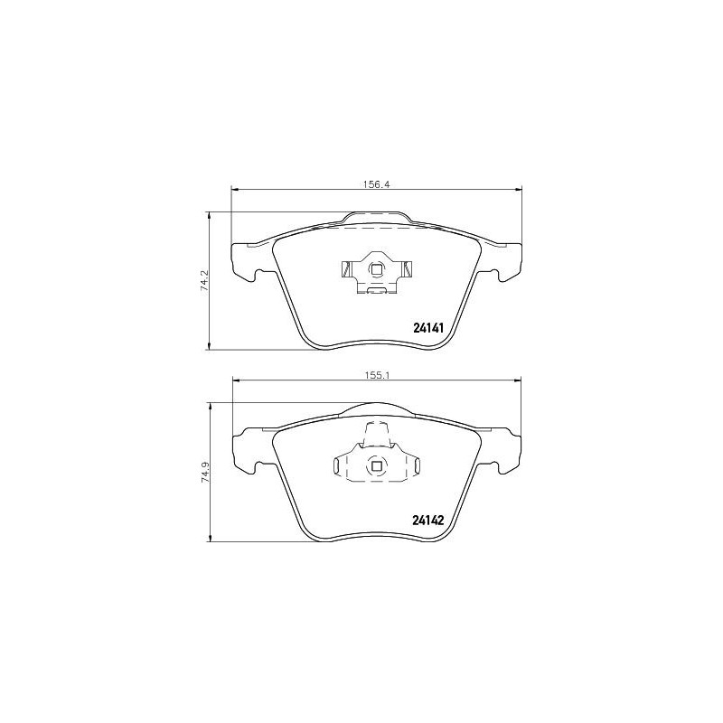 Pastiglie freno asse anteriore - HELLA BRAKE