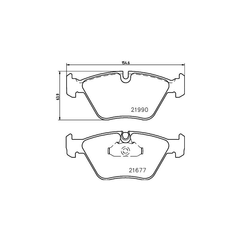 Pastiglie freno asse anteriore - HELLA BRAKE