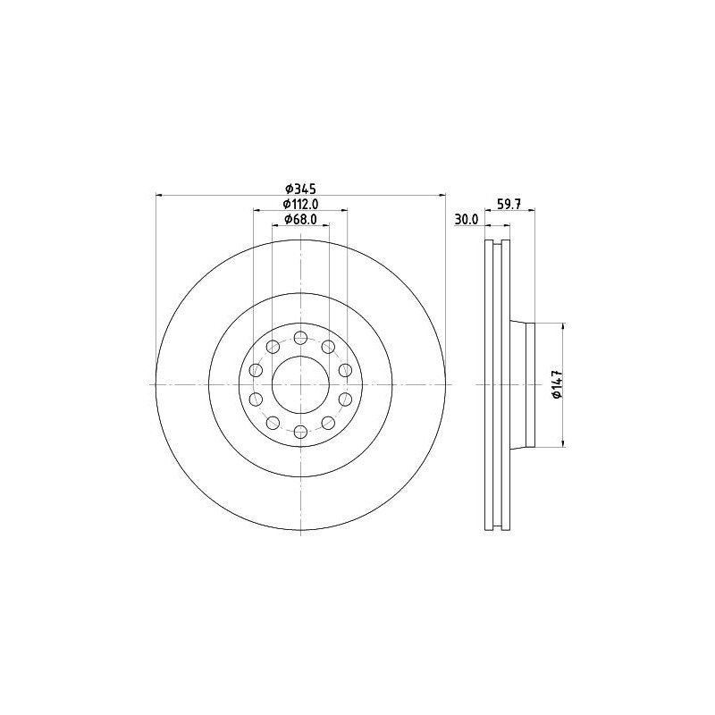 Pastiglie freno asse posteriore - HELLA BRAKE