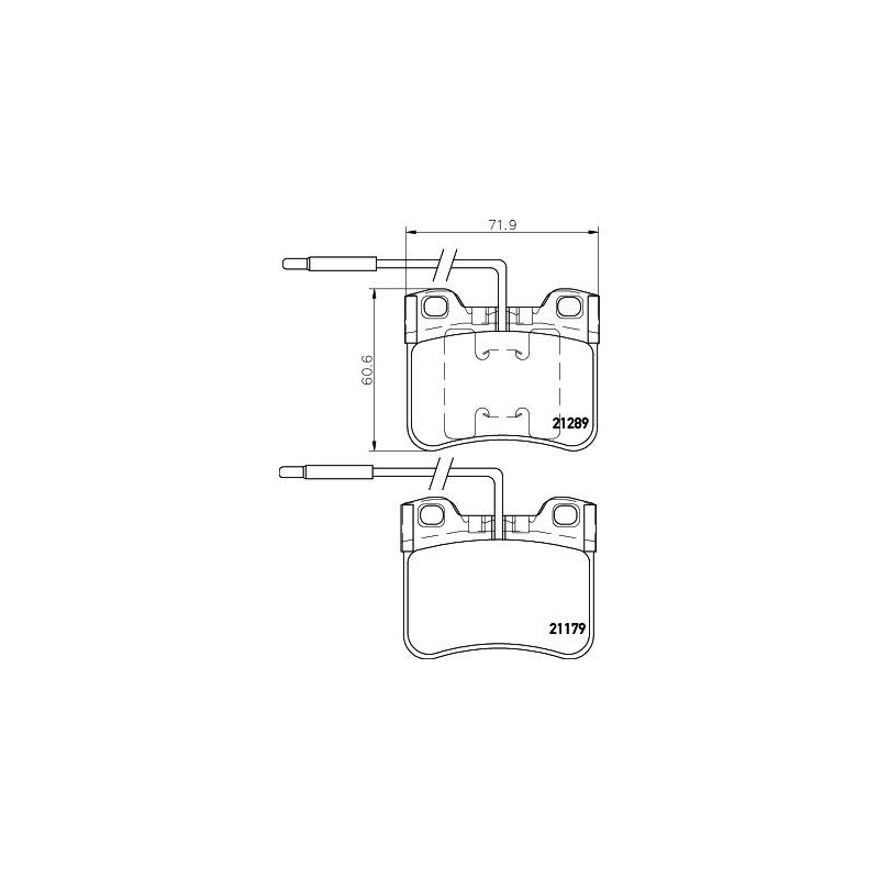 Pastiglie freno asse anteriore - HELLA BRAKE