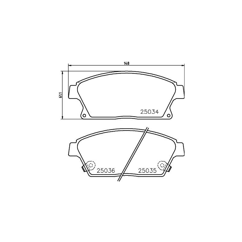 Pastiglie freno asse anteriore - HELLA BRAKE