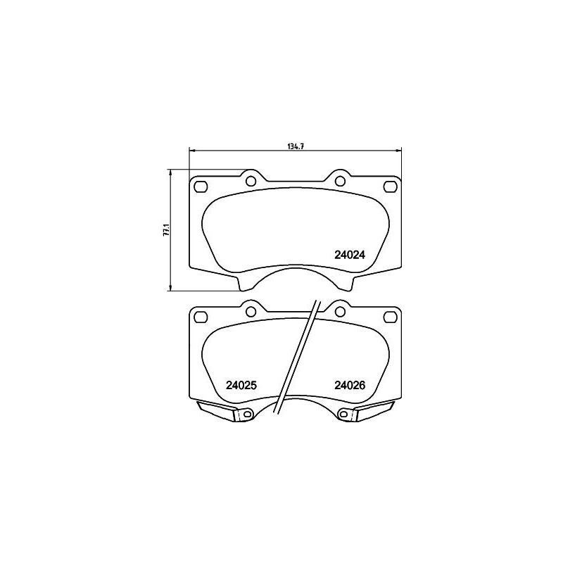 Pastiglie freno asse anteriore - HELLA BRAKE