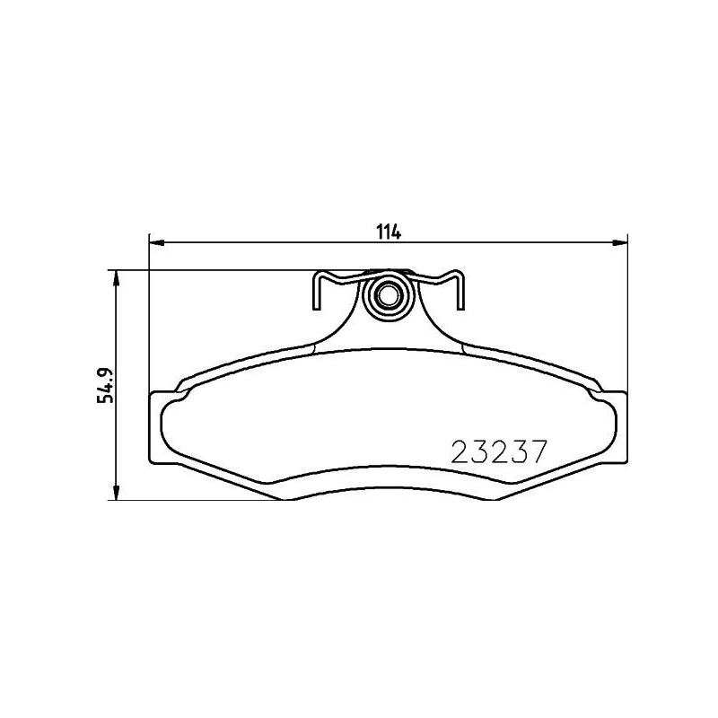 Pastiglie freno asse posteriore - HELLA BRAKE