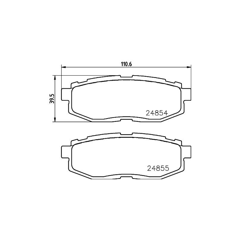 Pastiglie freno asse posteriore - HELLA BRAKE