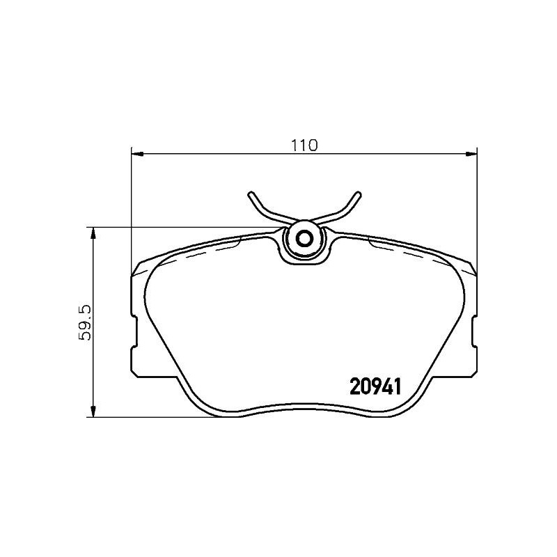 Pastiglie freno asse anteriore - HELLA BRAKE