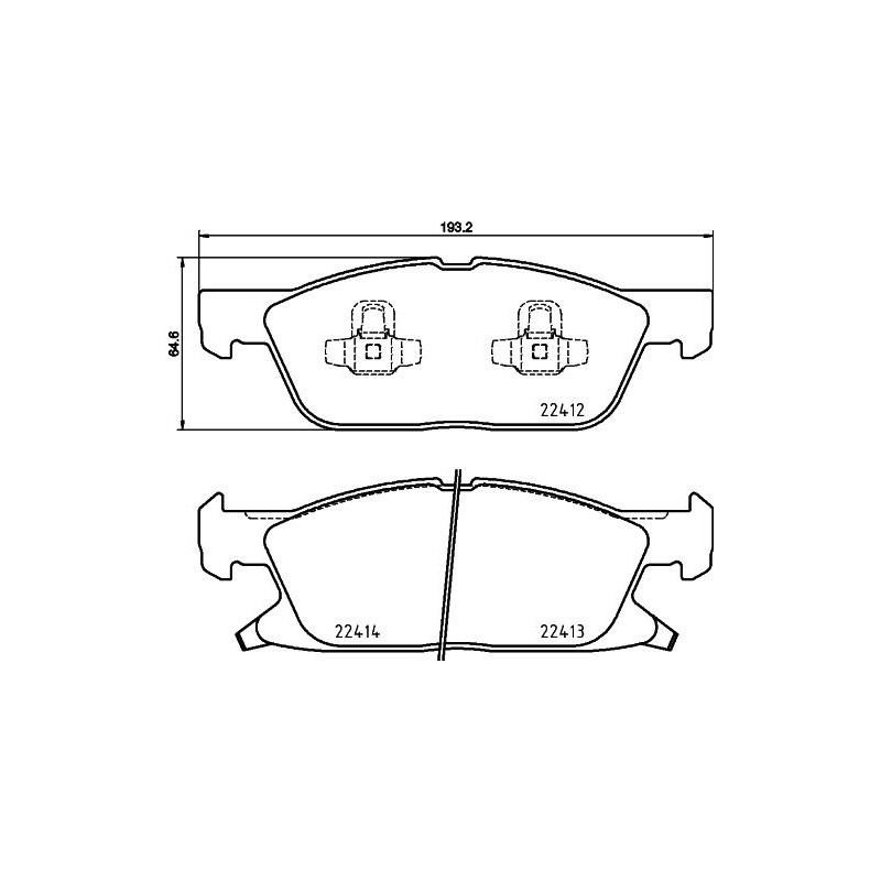 Pastiglie freno asse anteriore - HELLA BRAKE