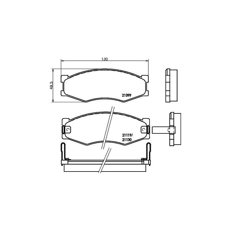 Pastiglie freno asse anteriore - HELLA BRAKE