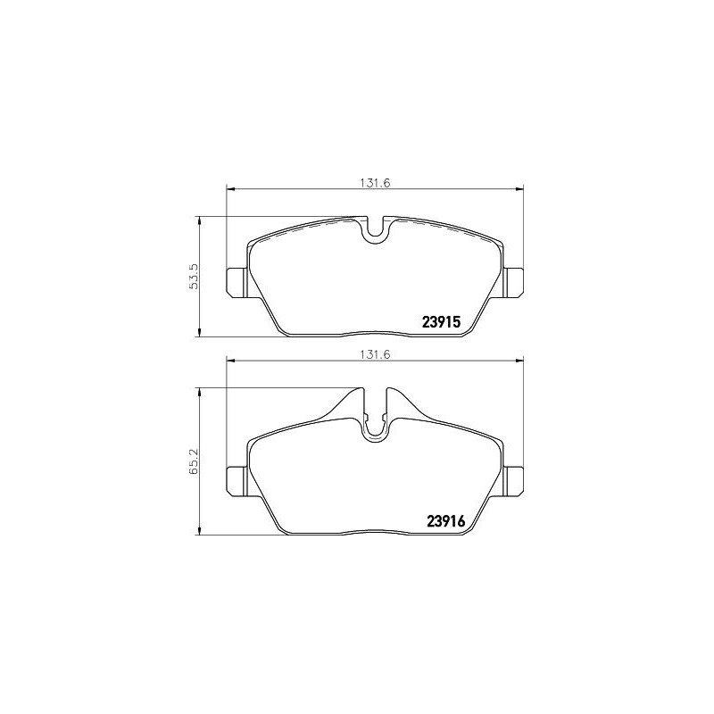 Pastiglie freno asse anteriore - HELLA BRAKE