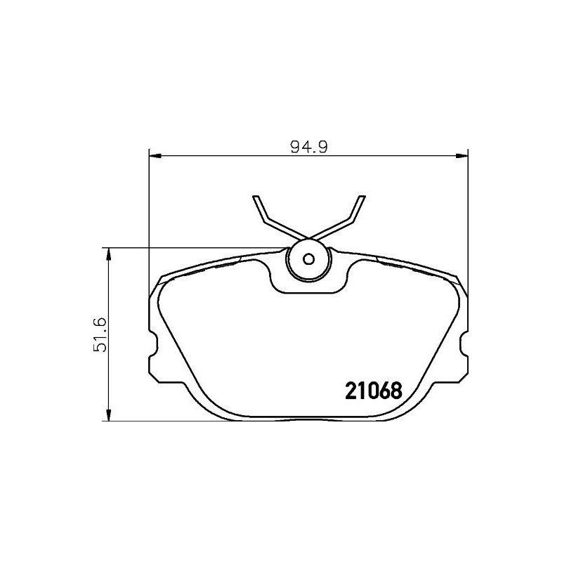 Pastiglie freno asse anteriore - HELLA BRAKE