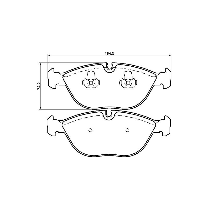 Pastiglie freno asse anteriore - HELLA BRAKE