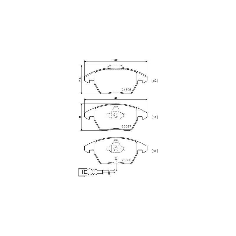 Pastiglie freno asse anteriore - HELLA BRAKE