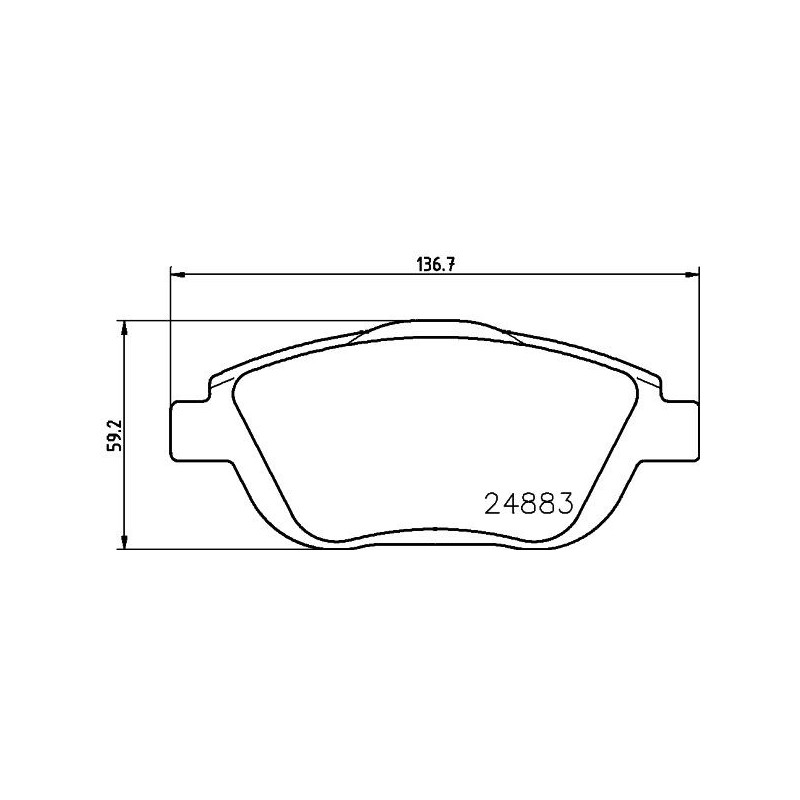 Pastiglie freno asse anteriore - HELLA BRAKE