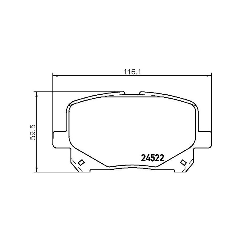 Pastiglie freno asse anteriore - HELLA BRAKE