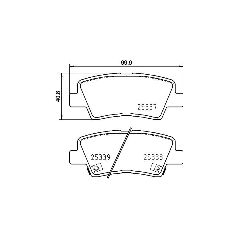 Pastiglie freno asse posteriore - HELLA BRAKE