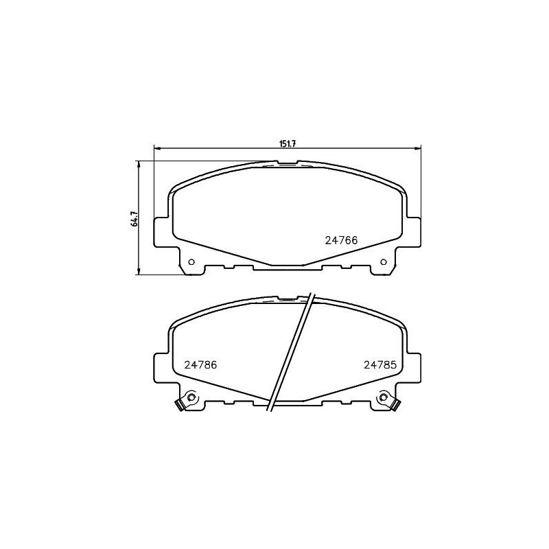 Pastiglie freno asse anteriore - HELLA BRAKE
