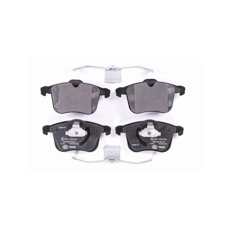 Pastiglie freno asse anteriore - HELLA BRAKE