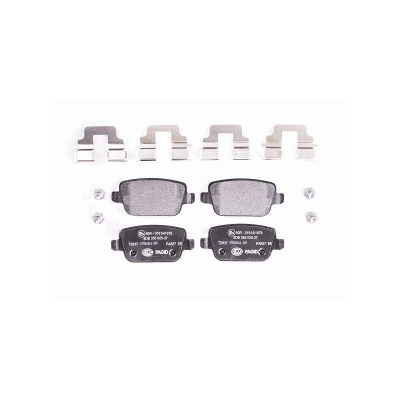 Pastiglie freno asse posteriore - HELLA BRAKE