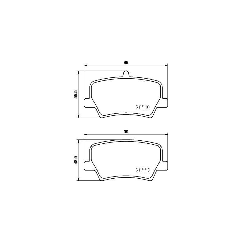Pastiglie freno asse posteriore - HELLA BRAKE