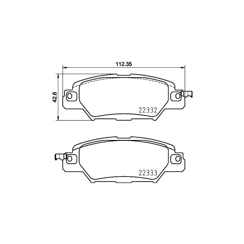 Pastiglie freno asse posteriore - BREMBO