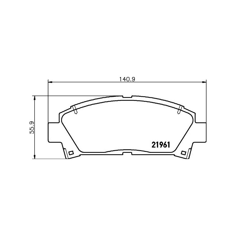 Pastiglie freno asse anteriore - HELLA BRAKE