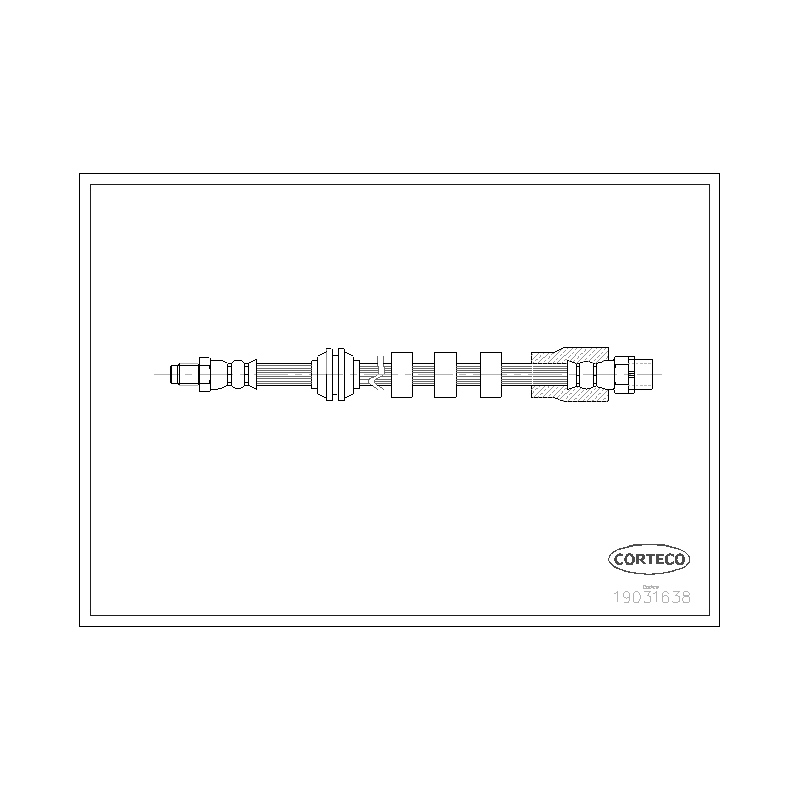 Flessibile freno asse anteriore - CORTECO